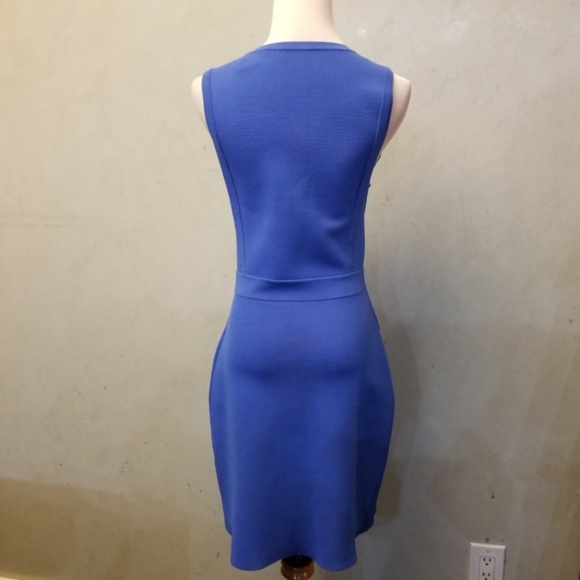 A.L.C blue sweater mini sleeveless dress women's size Medium (149) - Picture 6 of 7